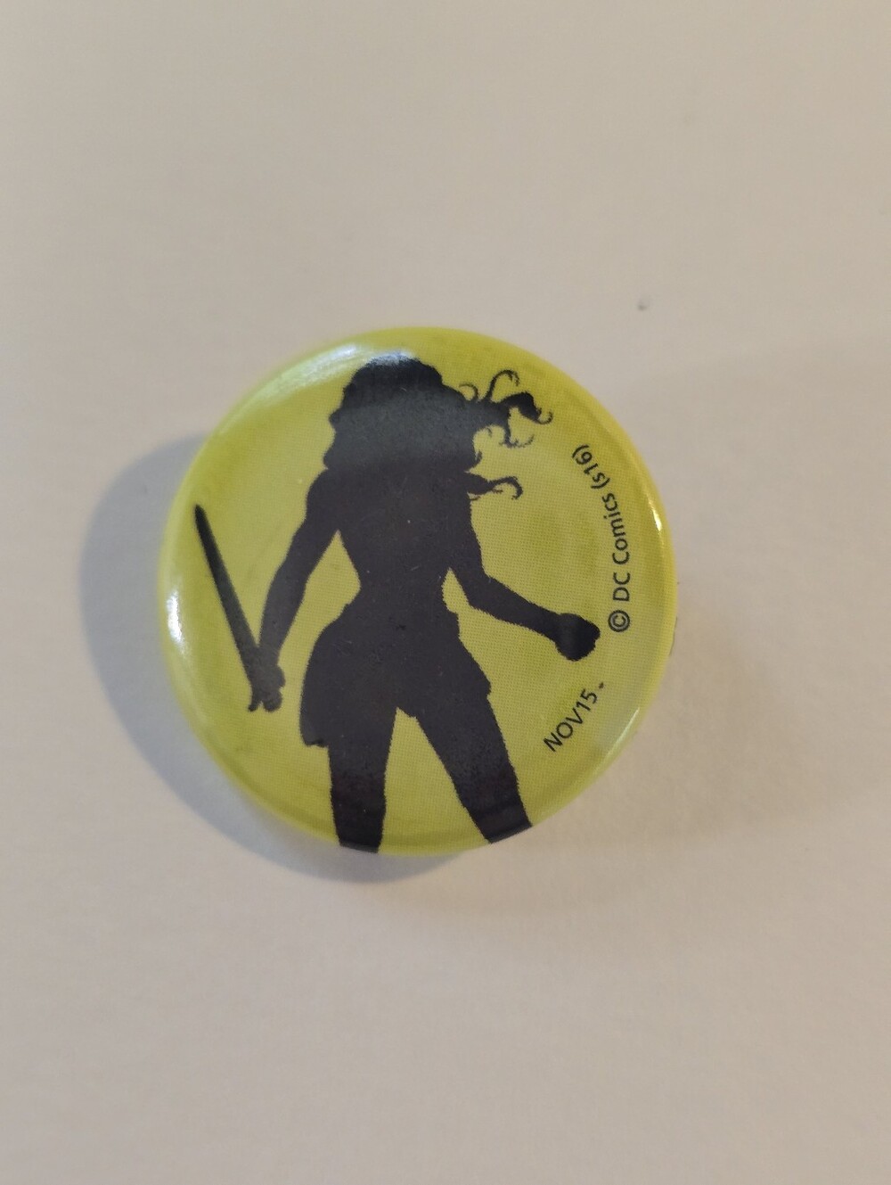 Wonder Woman Silhouette Button